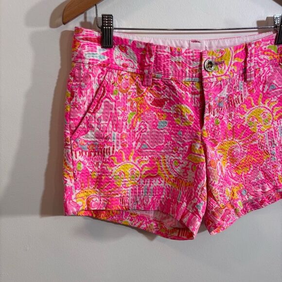 Lilly Pulitzer Callahan 5” Shorts Pink Pout More KINIS in The Keys Size 2 - Picture 5 of 16
